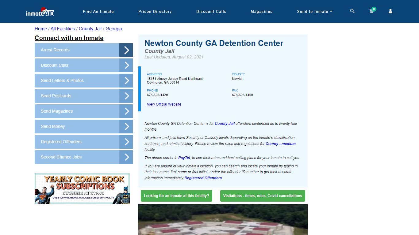 Newton County GA Detention Center - Inmate Locator - Covington, GA